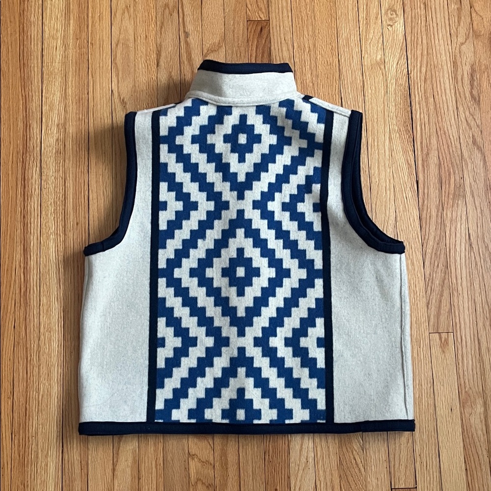 Pendleton Blanket Geometric Pattern Vest With Con… - image 6